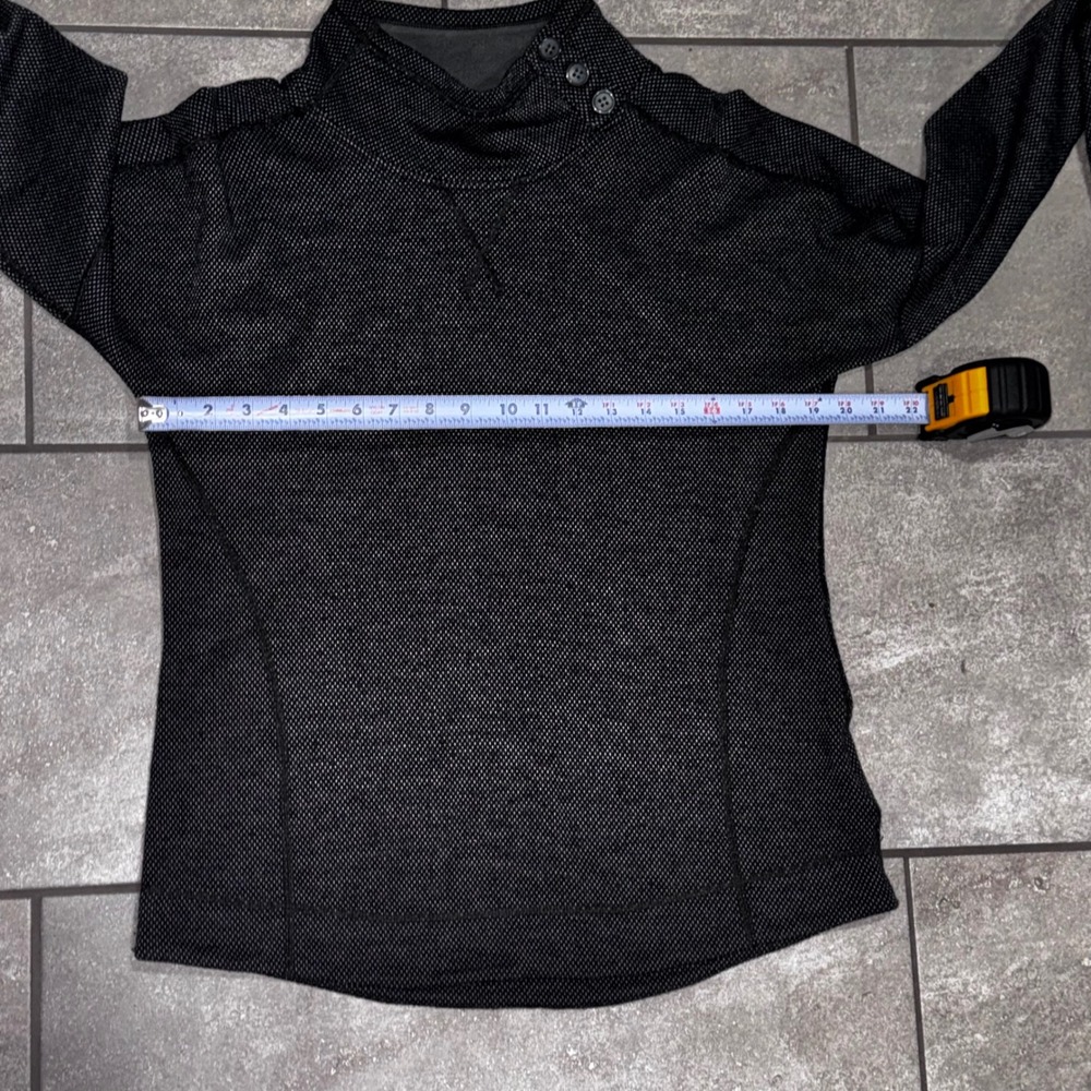 Marmot‎ Addy Pullover Women Lg Charcoal Gray EUC Wool Blend Button Neck Gorpcore - Picture 11 of 12